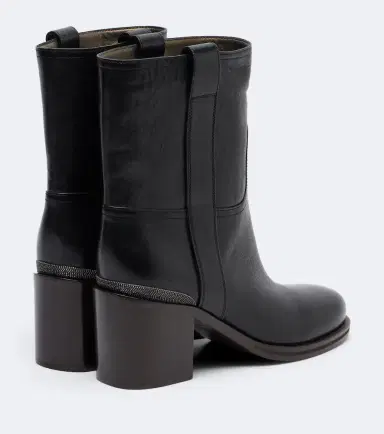 Brunello Cucinelli Monili leather ankle boots | Thumbnail 4