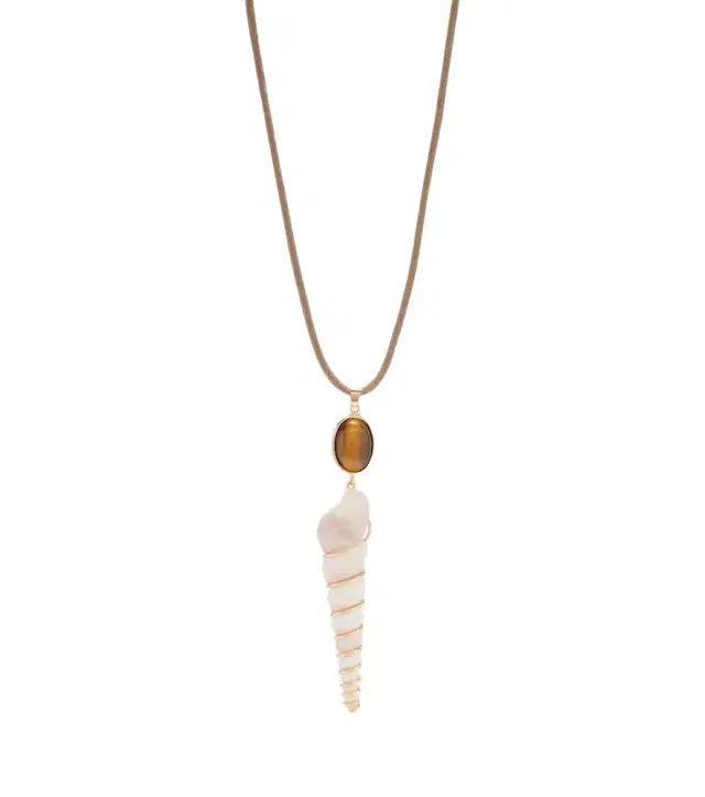 Jennifer Behr Finley pearl seashell necklace