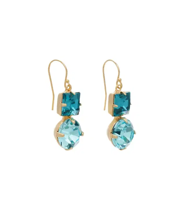 Jennifer Behr Kaiden 18kt gold-plated drop earrings