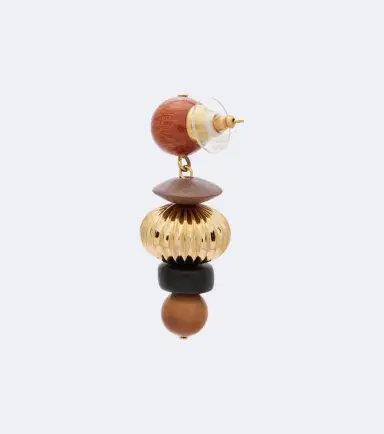 Jennifer Behr Lavon embellished gold-plated drop earrings | Thumbnail 2