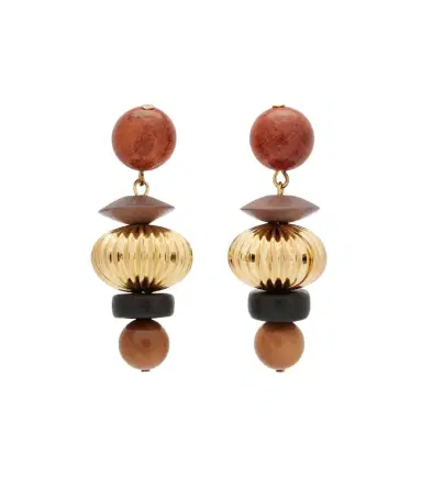 Jennifer Behr Lavon embellished gold-plated drop earrings | Thumbnail 1