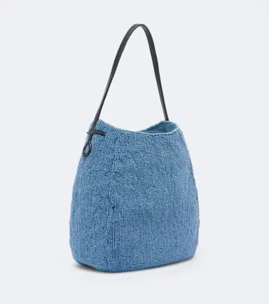 JW Anderson Bulb Small beaded leather-trimmed shoulder bag | Thumbnail 2