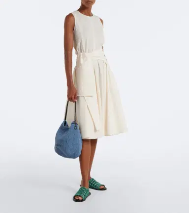 JW Anderson Bulb Small beaded leather-trimmed shoulder bag | Thumbnail 6