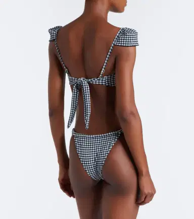 Montce Sandra polka-dot seersucker bikini bottoms | Thumbnail 2
