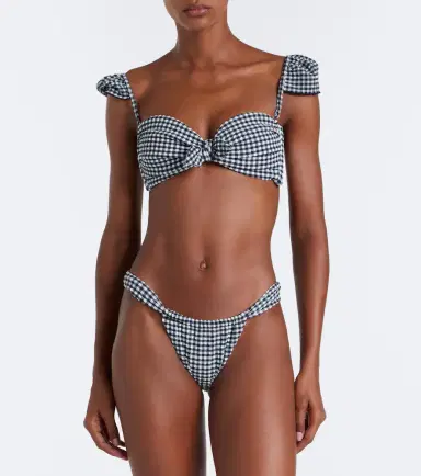 Montce Sandra polka-dot seersucker bikini bottoms | Thumbnail 4