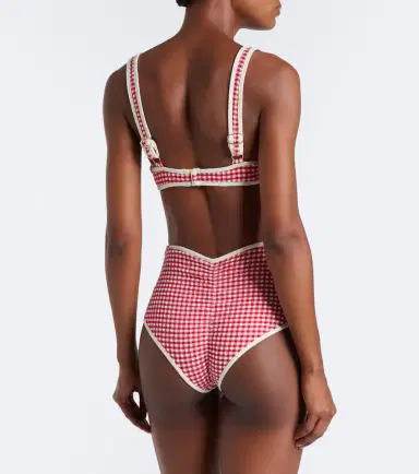 Montce Polly gingham bikini bottoms | Thumbnail 3