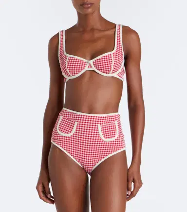 Montce Polly gingham bikini bottoms | Thumbnail 4