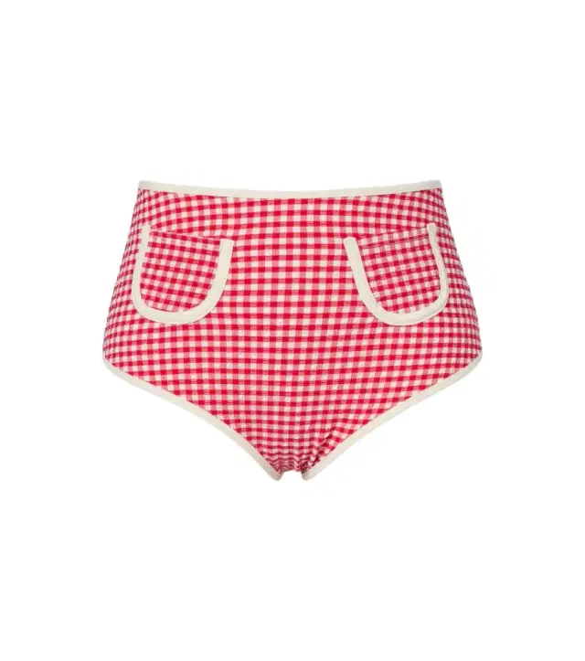 Montce Polly gingham bikini bottoms