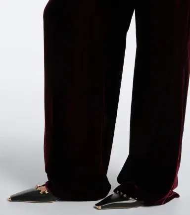 Valentino Velvet wide-leg pants | Thumbnail 3 Valentino Velvet wide-leg pants | Thumbnail 3