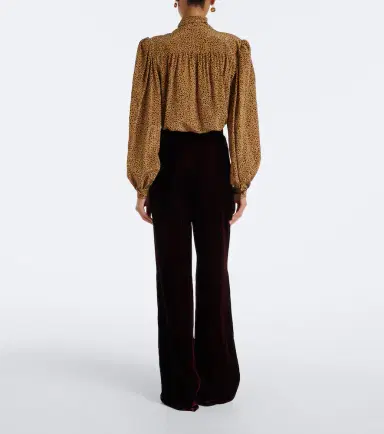 Valentino Velvet wide-leg pants | Thumbnail 6 Valentino Velvet wide-leg pants | Thumbnail 6