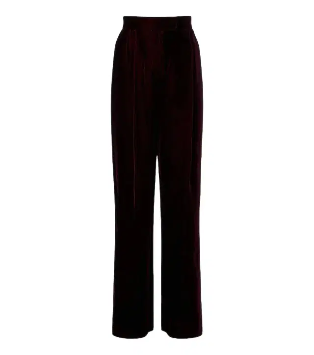 Valentino Velvet wide-leg pants