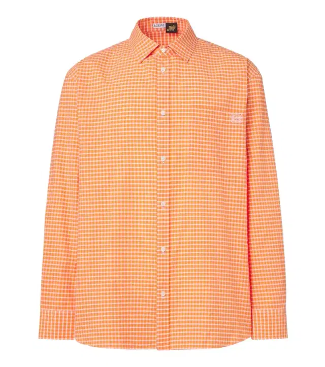 Loewe Checked cotton-blend shirt