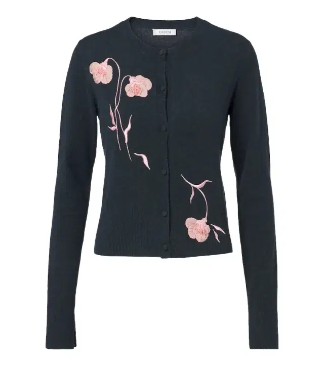 Erdem Floral-appliqué cardigan