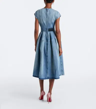 Erdem Floral-appliqué denim midi skirt | Thumbnail 7 Erdem Floral-appliqué denim midi skirt | Thumbnail 7