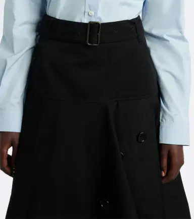 Burberry Asymmetric cotton maxi skirt | Thumbnail 3