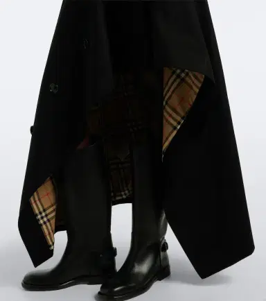 Burberry Asymmetric cotton maxi skirt | Thumbnail 4
