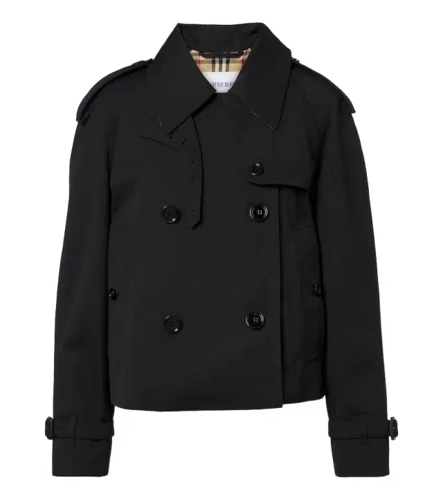 Burberry Double-breasted cotton gabardine jacket