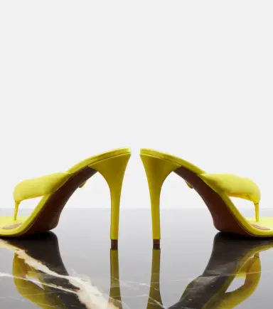 Alaïa Alaïa Padded satin sandals | Thumbnail 3 Alaïa Alaïa Padded satin sandals | Thumbnail 3
