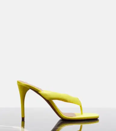 Alaïa Alaïa Padded satin sandals | Thumbnail 4 Alaïa Alaïa Padded satin sandals | Thumbnail 4
