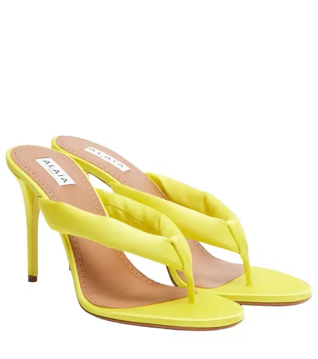 Alaïa Padded satin sandals