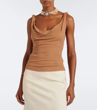 Vivienne Westwood Anna draped knitted tank top | Thumbnail 2 Vivienne Westwood Anna draped knitted tank top | Thumbnail 2