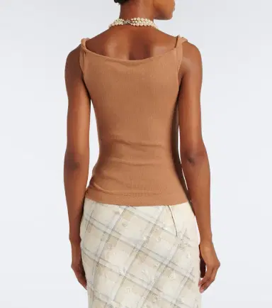Vivienne Westwood Anna draped knitted tank top | Thumbnail 3 Vivienne Westwood Anna draped knitted tank top | Thumbnail 3
