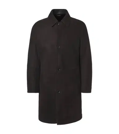 Brioni Shearling-lined suede coat | Thumbnail 1 Brioni Shearling-lined suede coat | Thumbnail 1