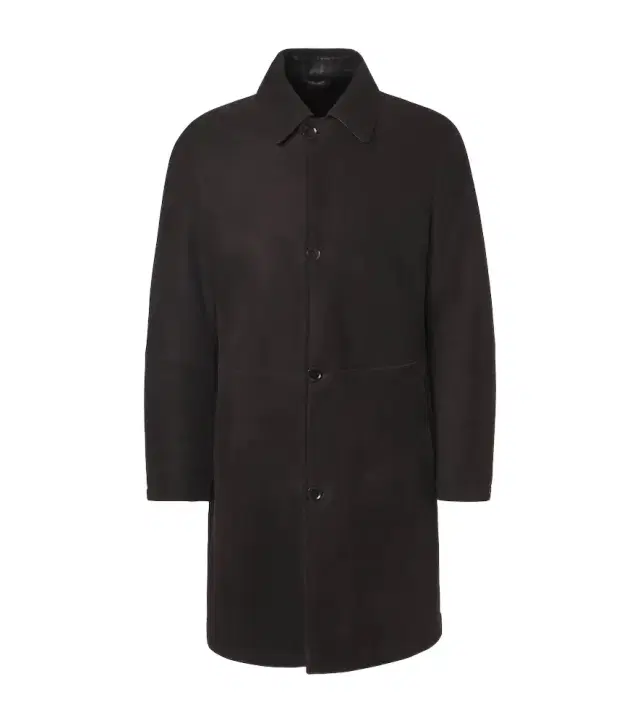 Brioni Shearling-lined suede coat