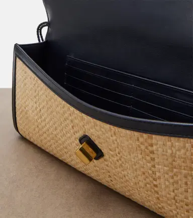 Bottega Veneta Andiamo raffia-effect clutch | Thumbnail 3