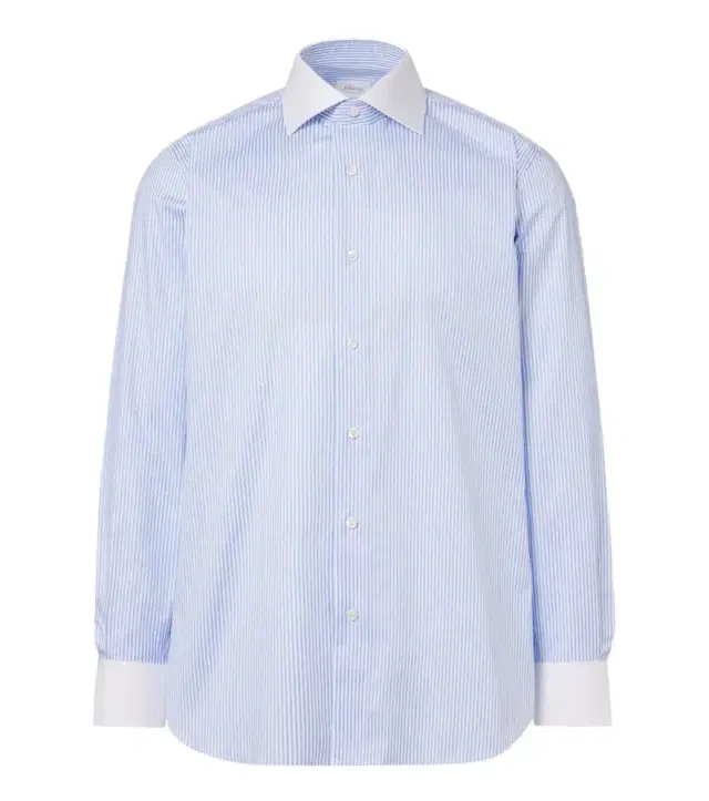 Brioni Striped cotton shirt