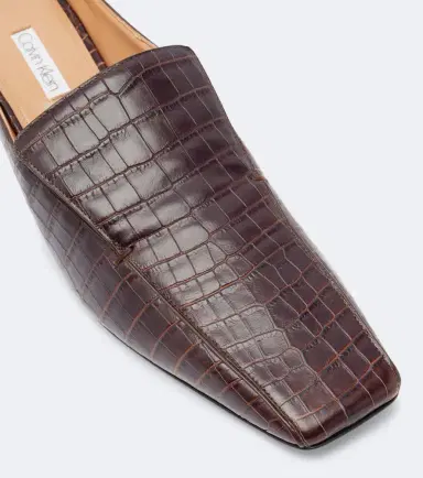 Calvin Klein Collection Tilda croc-effect leather slingback pumps | Thumbnail 2