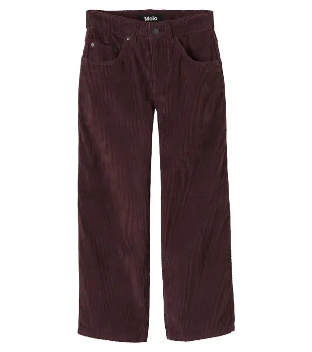 Molo Aiden cotton corduroy wide-leg pants