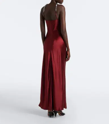 Staud Cadence halterneck satin slip dress | Thumbnail 5 Staud Cadence halterneck satin slip dress | Thumbnail 5