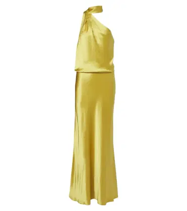 Staud Estelle one-shoulder satin maxi dress | Thumbnail 1
