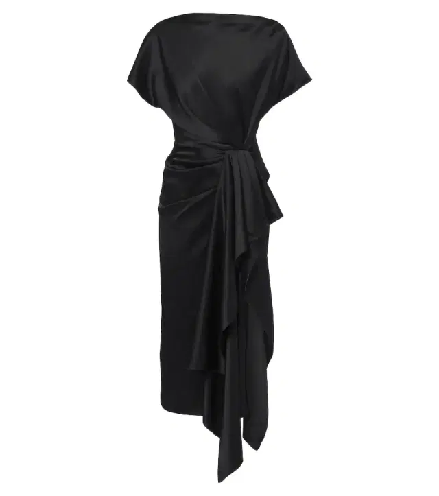 Roksanda Zoa draped satin midi dress