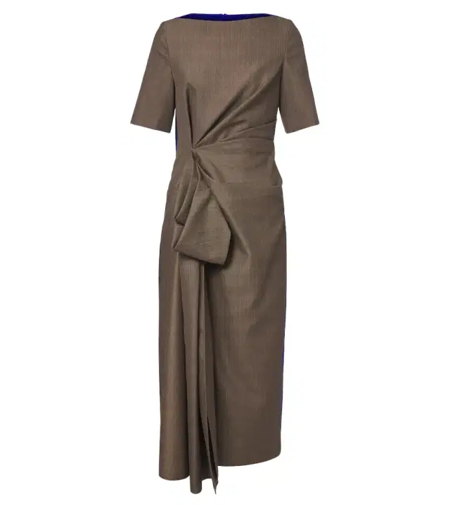 Roksanda Caia draped wool midi dress