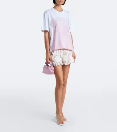 Simone Rocha Trompe l'ail cotton jersey T-shirt | Thumbnail 6 Simone Rocha Trompe l'ail cotton jersey T-shirt | Thumbnail 6