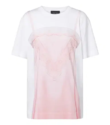 Simone Rocha Trompe l'ail cotton jersey T-shirt | Thumbnail 1 Simone Rocha Trompe l'ail cotton jersey T-shirt | Thumbnail 1