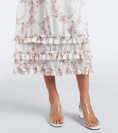 Simone Rocha Floral lace-trimmed satin slip dress | Thumbnail 4 Simone Rocha Floral lace-trimmed satin slip dress | Thumbnail 4
