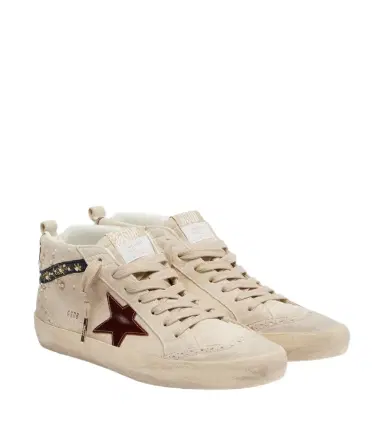 Golden Goose Mid Star embellished suede high-top sneakers | Thumbnail 1 Golden Goose Mid Star embellished suede high-top sneakers | Thumbnail 1