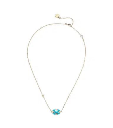 SHAY JEWELRY Riviera 18kt gold necklace with turquoise and diamonds | Thumbnail 1