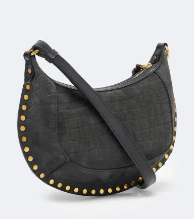 Isabel Marant Oskan Small croc-effect suede shoulder bag | Thumbnail 2 Isabel Marant Oskan Small croc-effect suede shoulder bag | Thumbnail 2