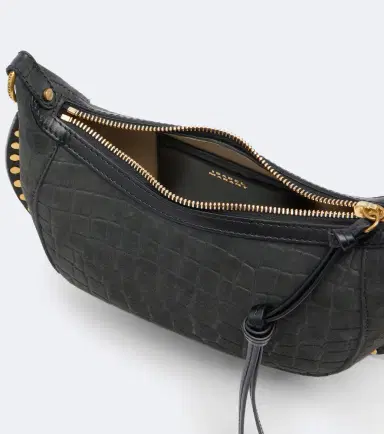 Isabel Marant Oskan Small croc-effect suede shoulder bag | Thumbnail 3 Isabel Marant Oskan Small croc-effect suede shoulder bag | Thumbnail 3