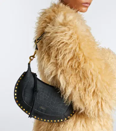 Isabel Marant Oskan Small croc-effect suede shoulder bag | Thumbnail 5 Isabel Marant Oskan Small croc-effect suede shoulder bag | Thumbnail 5