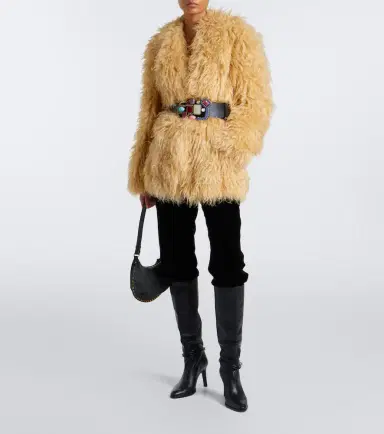 Isabel Marant Oskan Small croc-effect suede shoulder bag | Thumbnail 6 Isabel Marant Oskan Small croc-effect suede shoulder bag | Thumbnail 6