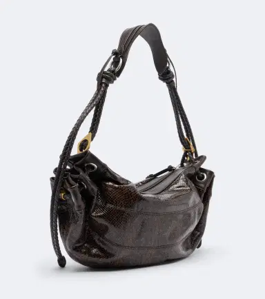Isabel Marant Maia Medium snake-effect leather shoulder bag | Thumbnail 2
