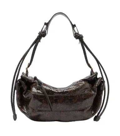 Isabel Marant Maia Medium snake-effect leather shoulder bag | Thumbnail 1
