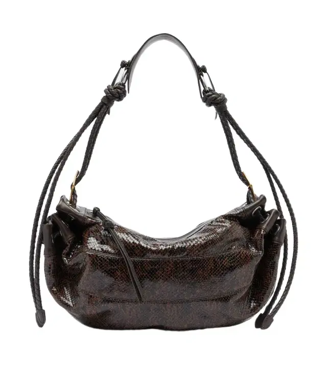 Isabel Marant Maia Medium snake-effect leather shoulder bag