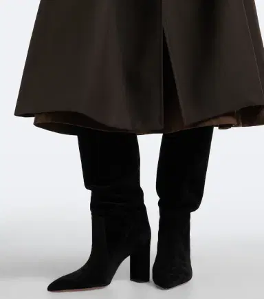 Paris Texas Anja suede knee-high boots | Thumbnail 6