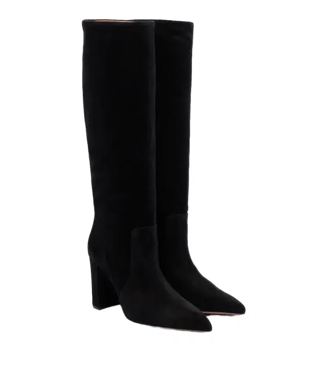 Paris Texas Anja suede knee-high boots
